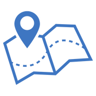 Map clipart Blue Map Clipart